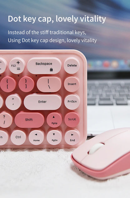 Colorful Compact Keyboard & Mouse Set for PC & Laptop