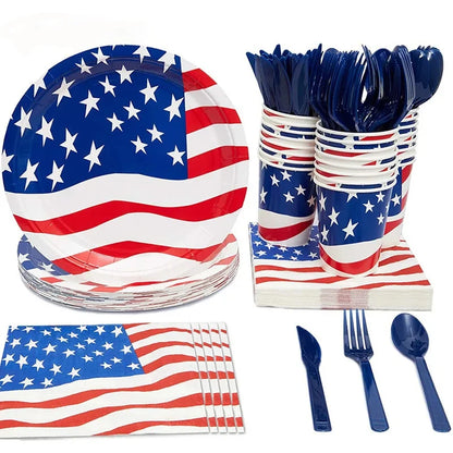 American Flag & Veterans Day Tableware & Party Supplies