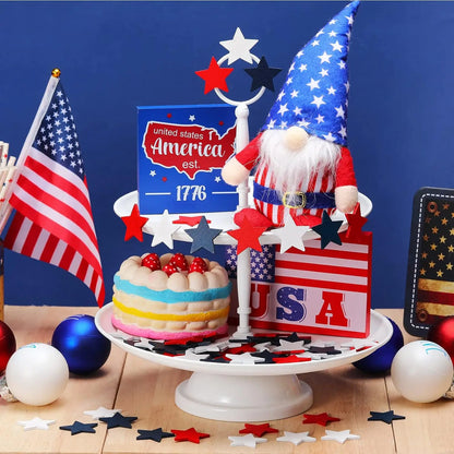 Independence Day- Mini Wooden Star