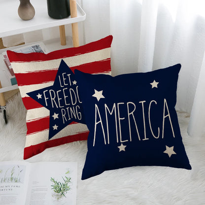 Throw Pillow Cover – Independence Day Decor