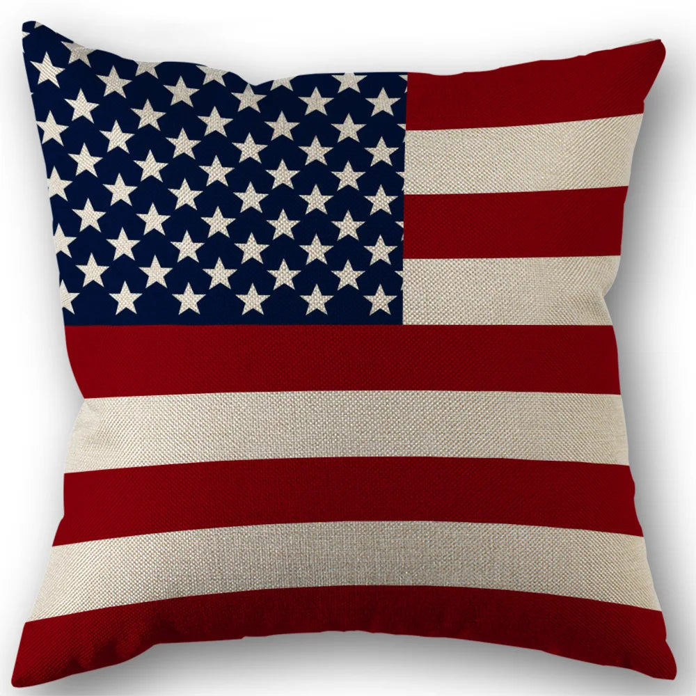 Throw Pillow Cover – Independence Day Decor
