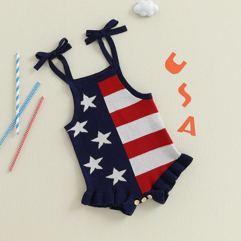 Independence Day Baby Girl Jumpsuit