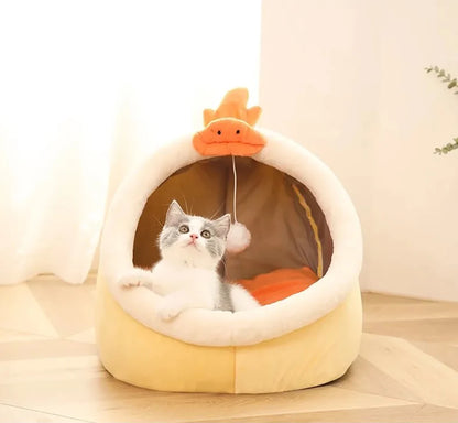 Washable Cozy Pet Lounger & Cat Bed