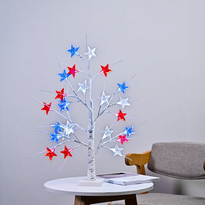 Independence Day Star Tree Lights