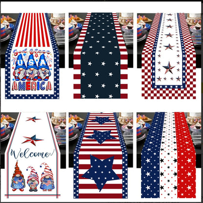 American Flag Design Table Runner – Kitchen & Party Decor