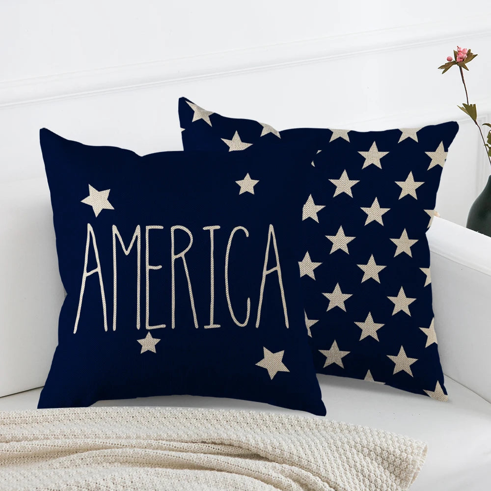 Throw Pillow Cover – Independence Day Decor