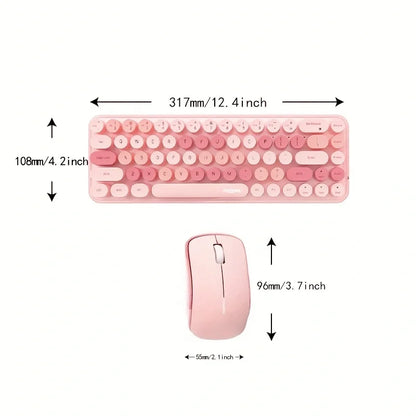 Colorful Compact Keyboard & Mouse Set for PC & Laptop